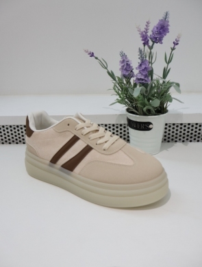Buty sportowe damskie na płaskim (36-41) A021 BEIGGE