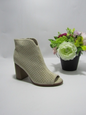 Botki damskie na obcasie (36-41) R628 BEIGE