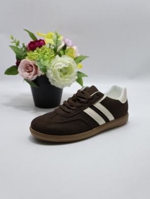 Buty sportowe damskie na płaskim (36-41) 6610 BROWN