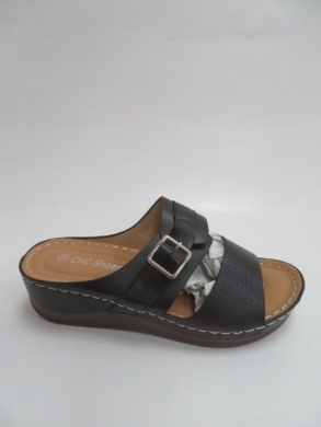 Klapki damskie na koturnie (36-41) N21-780 BLACK