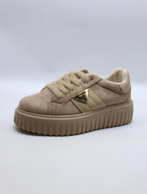 Buty sportowe damskie na płaskim (36-41) PC302 KHAKI