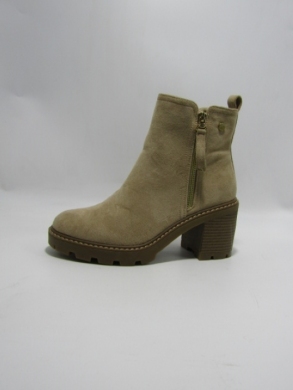 Botki damskie ocieplane na obcasie (36-41) AXHX-14 KHAKI
