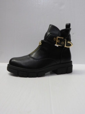 Botki damskie na płaskim (36-41) 718 BLACK