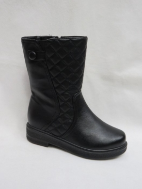 Kozaki damskie ocieplane na płaskim (36-41) Z1-7 BLACK