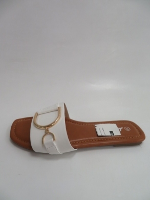 Klapki damskie na płaskim (36-41) FB198 WHITE
