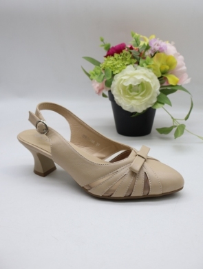 Sandały damskie na obcasie (36-41) J-268 BEIGE