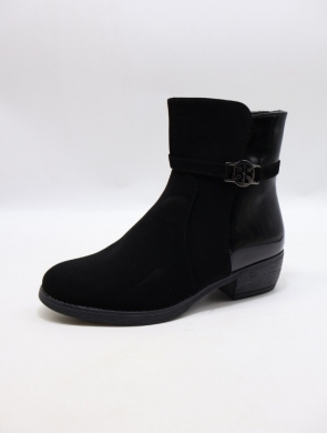 Botki damskie ocieplane na obcasie (36-41) SG881 BLACK