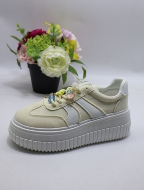 Buty sportowe damskie na płaskim (36-41) PC318 YELLOW