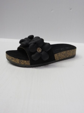 Klapki damskie na płaskim (36-41) WL583 BLACK