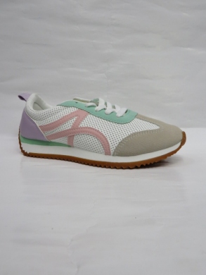 Buty sportowe damskie na płaskim (36-41) AB1013 WHI.COLOR