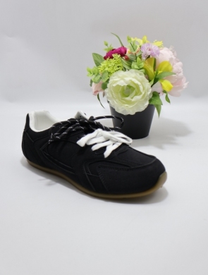 Buty sportowe damskie na płaskim (36-41) 2044 BLACK