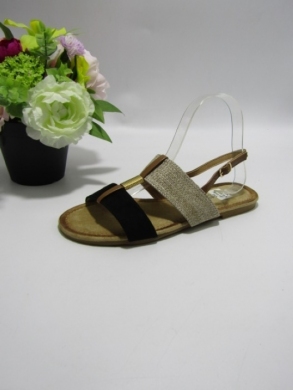 Sandały damskie na płaskim (36-41) 88-856 BLACK