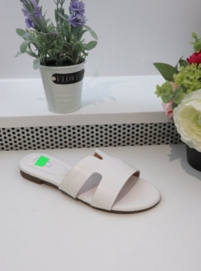 Klapki damskie na płaskim (36-41) 5121 WHITE
