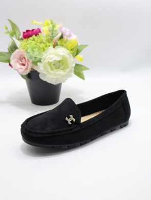 Mokasyny damskie na płaskim (36-41) HYZ-135 BLACK