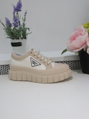Buty sportowe damskie na płaskim (36-41) B70 WHITE
