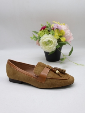 Mokasyny damskie na płaskim (36-41) H8-211 CAMEL