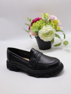 Mokasyny damskie na płaskim (37-40) 999-2 BLACK