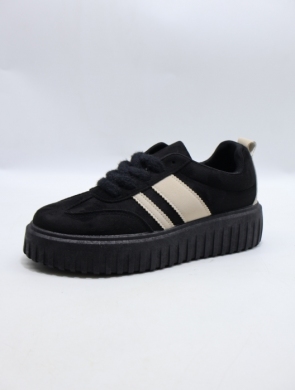 Buty sportowe damskie na płaskim (36-41) PC303 BLACK