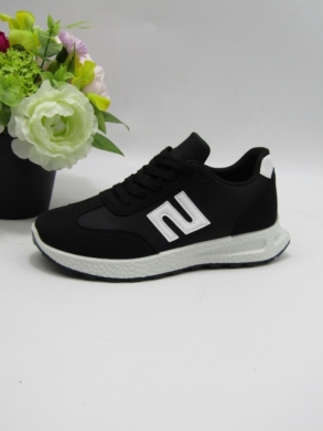 Buty sportowe damskie na płaskim (36-41) QH-37 BLACK/WHITE