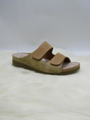 Klapki damskie na płaskim (36-41) 4013 BEIGE