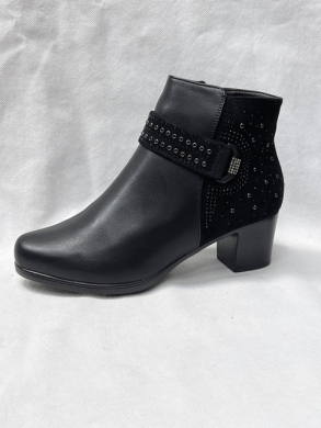 Botki damskie ocieplane na obcasie (37-42) HC9008 BLACK