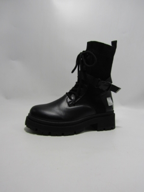 Botki damskie na płaskim (36-41) A872 BLACK