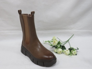 Botki damskie jesienne na koturnie (36-41) RB140 KHAKI