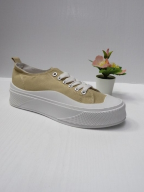 Trampki damskie na koturnie (36-41) LS616 KHAKI