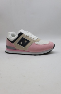 Buty sportowe damskie na płaskim (36-41) DNB6-1 WH/PINK