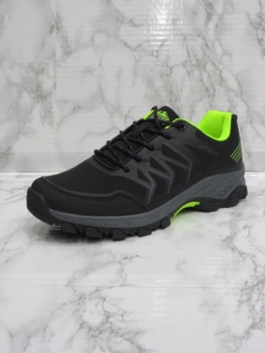 Buty sportowe młodzieżowe (36-41) 7079-2 BLACK/GREEN