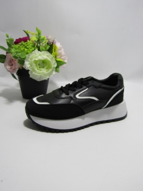 Buty sportowe damskie na płaskim (36-41) HZ314 BLACK