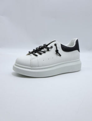 Buty sportowe damskie na płaskim (36-41) EV-388 WH/BLACK