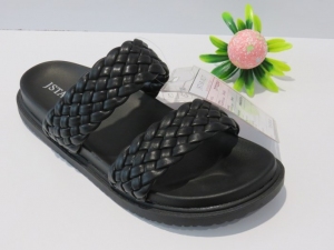 Klapki damskie na płaskim (36-41) ZYTX22040 BLACK