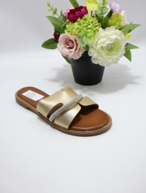 Klapki damskie na płaskim (36-41) GH5138 GOLD