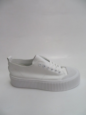 Trampki damskie na koturnie (36-41) 1759 WHITE