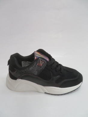 Buty sportowe damskie na płaskim (36-41) 6348 BLACK