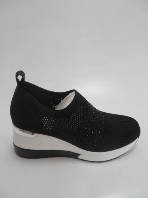 Buty sportowe damskie na koturnie (36-41) HQ257 BLACK