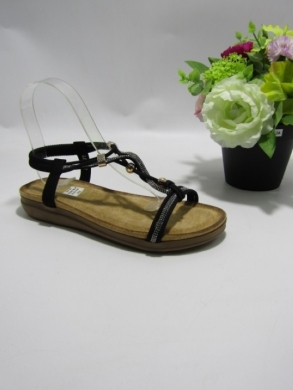 Sandały damskie na płaskim (36-41) LX2552 BLACK