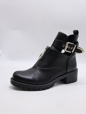 Botki damskie na obcasie (36-41) A398 BLACK