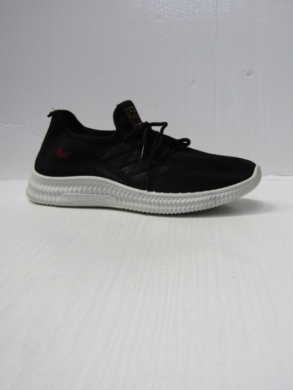 Buty sportowe damskie na płaskim (36-42) 92058 BLACK/WHITE