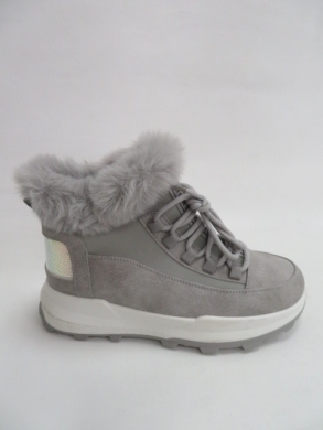 Sneakersy damskie ocieplane wysokie (36-41) 9103-2 GREY