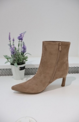 Botki damskie na szpilce (36-41) BM266 KHAKI