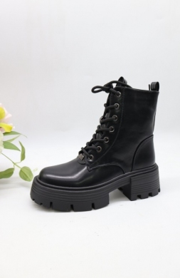 Botki damskie ocieplane na obcasie (36-41) AM7550 BLACK