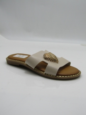Klapki damskie na płaskim (36-41) 5192 BEIGE