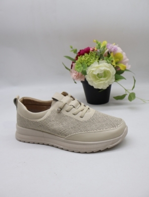 Buty sportowe damskie na płaskim (36-41) 7961-3 BEIGE