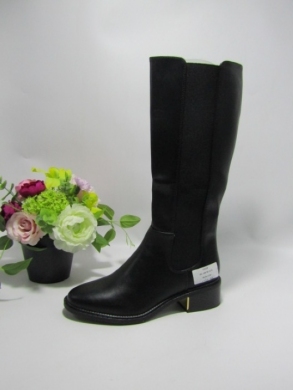 Kozaki damskie ocieplane na obcasie (36-41) 181-148 BLACK