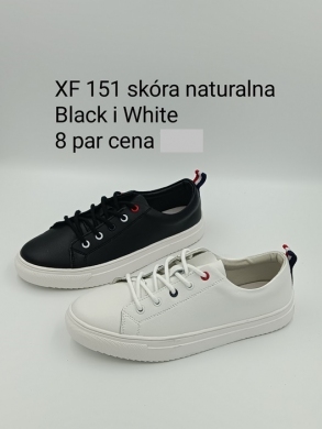 Trampki damskie na płaskim (36-41) XF151 WHITE