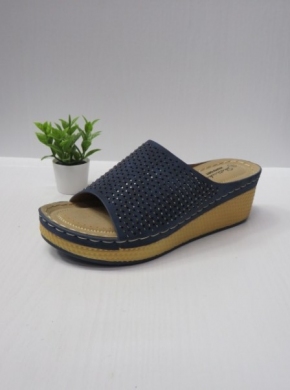 Klapki damskie na koturnie (36-40) 4012 NAVY