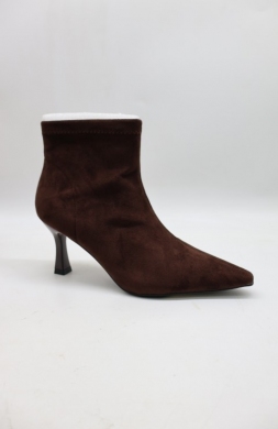 Botki damskie na szpilce (36-41) Z248 BROWN