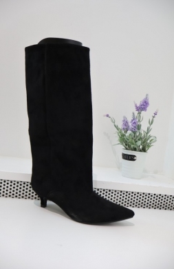 Kozaki damskie na szpilce (36-41) 9279 BLACK